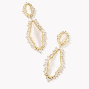 Kendra Scott x Dolly Parton Gold Crystal Statement Earrings